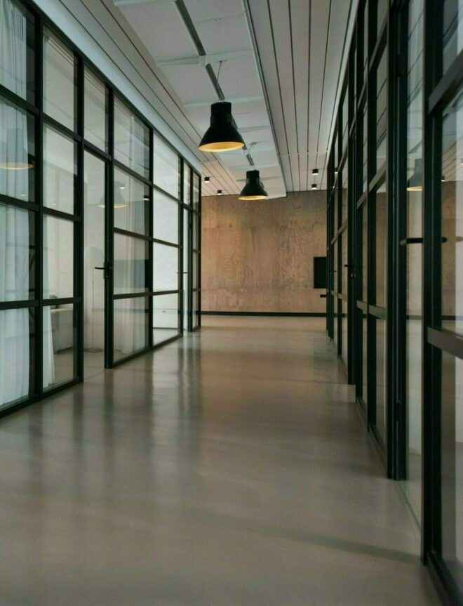 Hallway of officebuilding